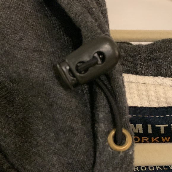 Men’s work hoodie with toggle adjustment. XXL. HEATHER NAVY color. - Picture 5 of 5